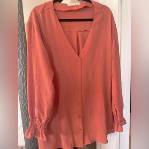Forever21 Plus - Coral Blouse